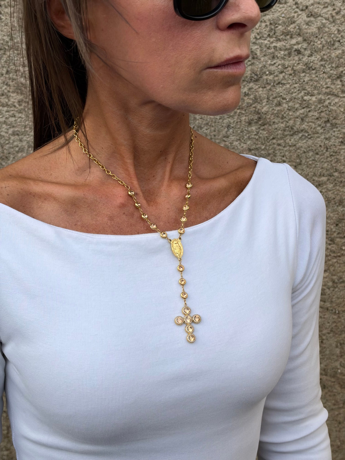 Collana GEM ROSARY - Rosario Punto Luce