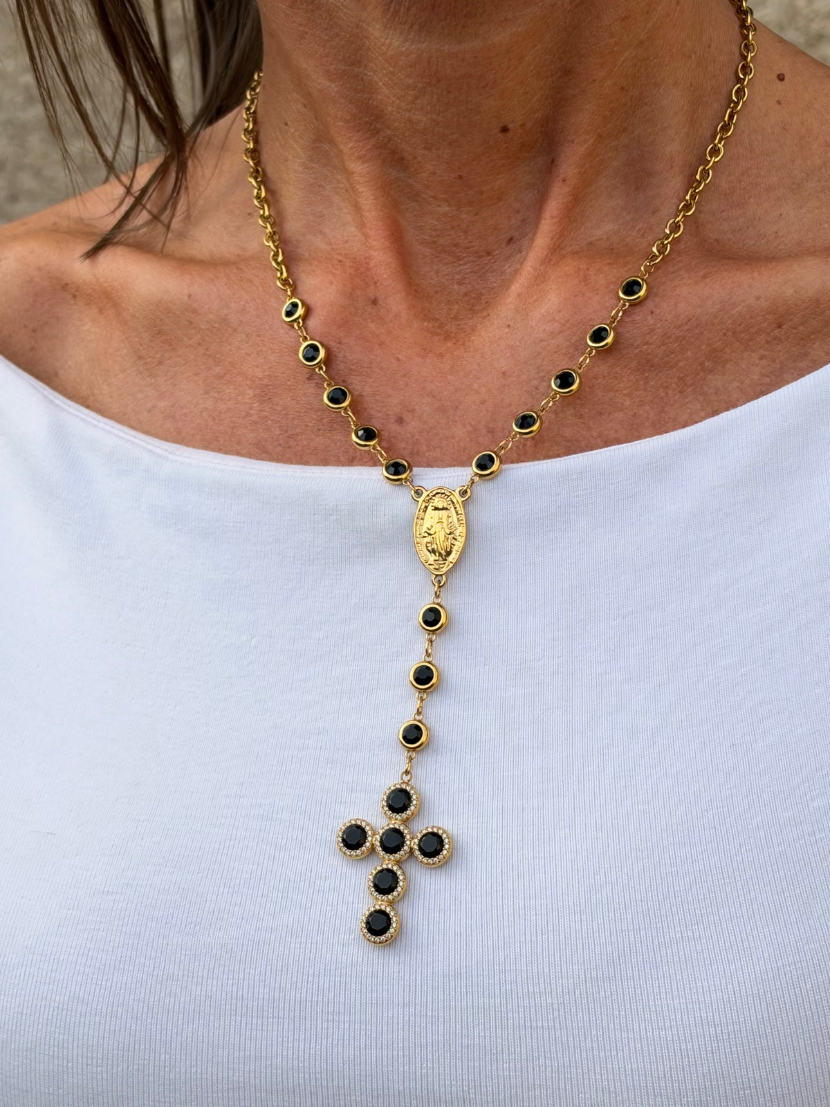 Collana GEM ROSARY - Rosario Punto Luce