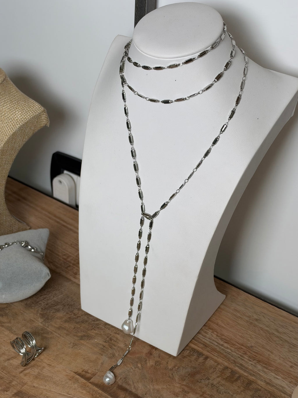 Collana Sciarpa - Perla di Fiume