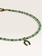Collana Crystal Verde con Ferro di Cavallo