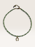 Collana Crystal Verde con Ferro di Cavallo