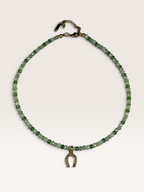 Collana Crystal Verde con Ferro di Cavallo