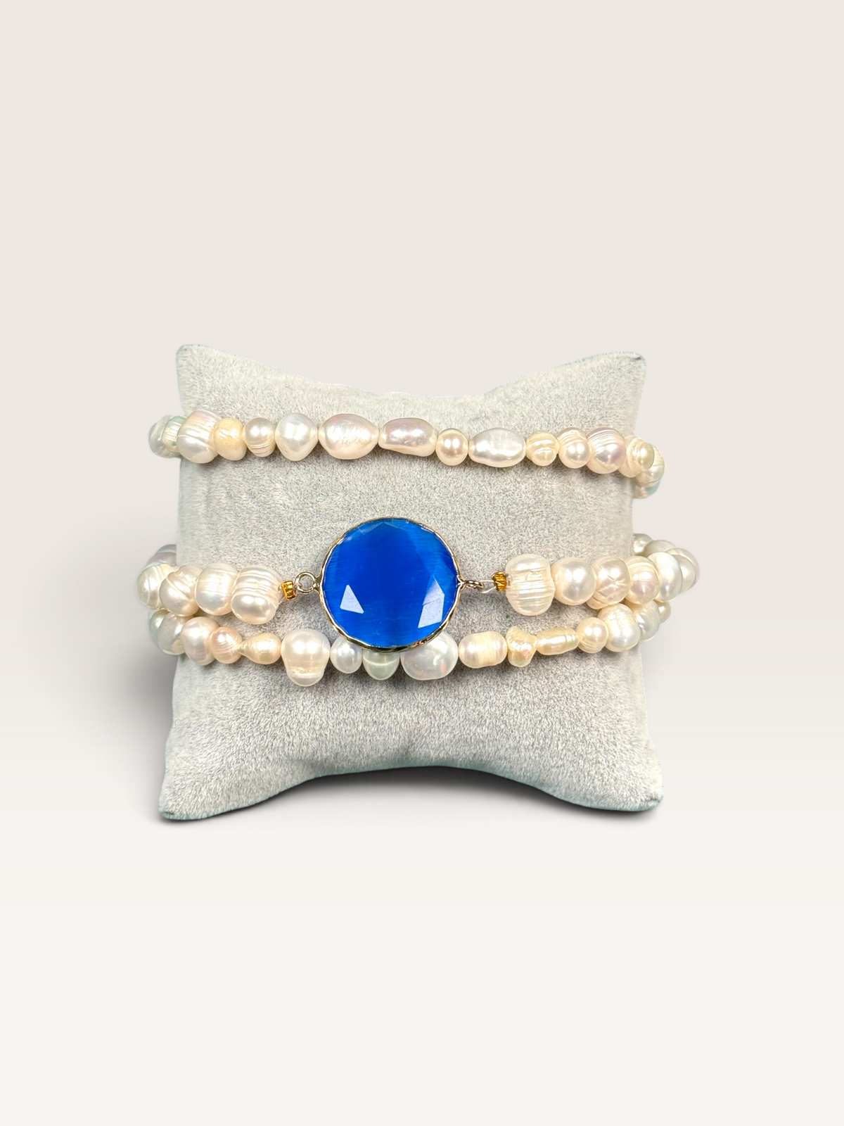 Bracciale TITANIC in Perle di Fiume e Occhio di Tigre