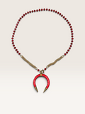 Collana in Cristalli con Mezzaluna Vintage