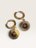 Orecchini GOLDEN SUN - Ossidiana Nera