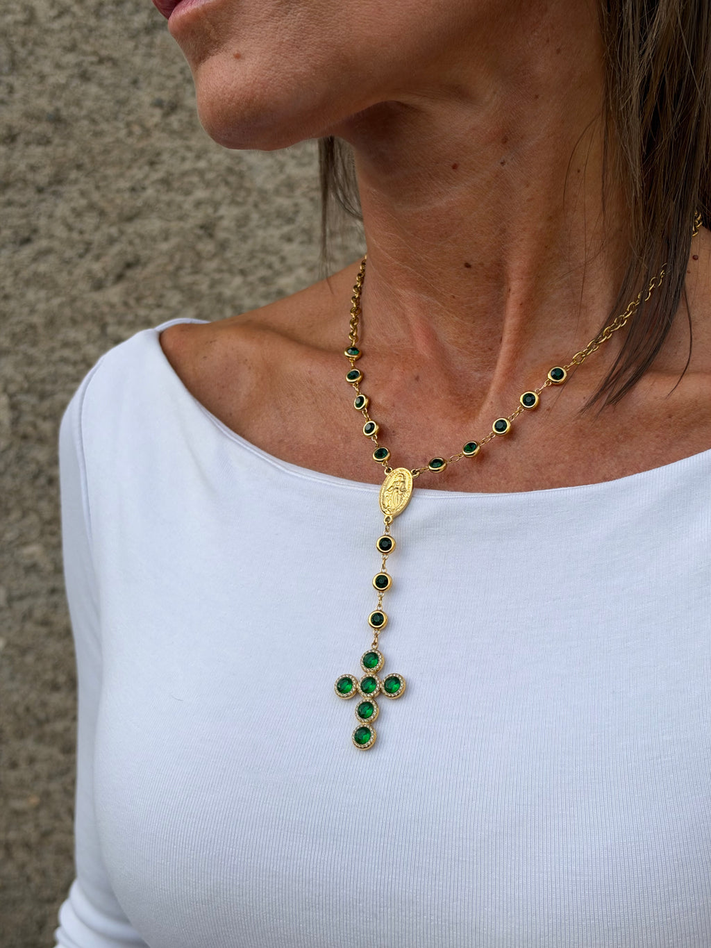 Collana GEM ROSARY - Rosario Punto Luce