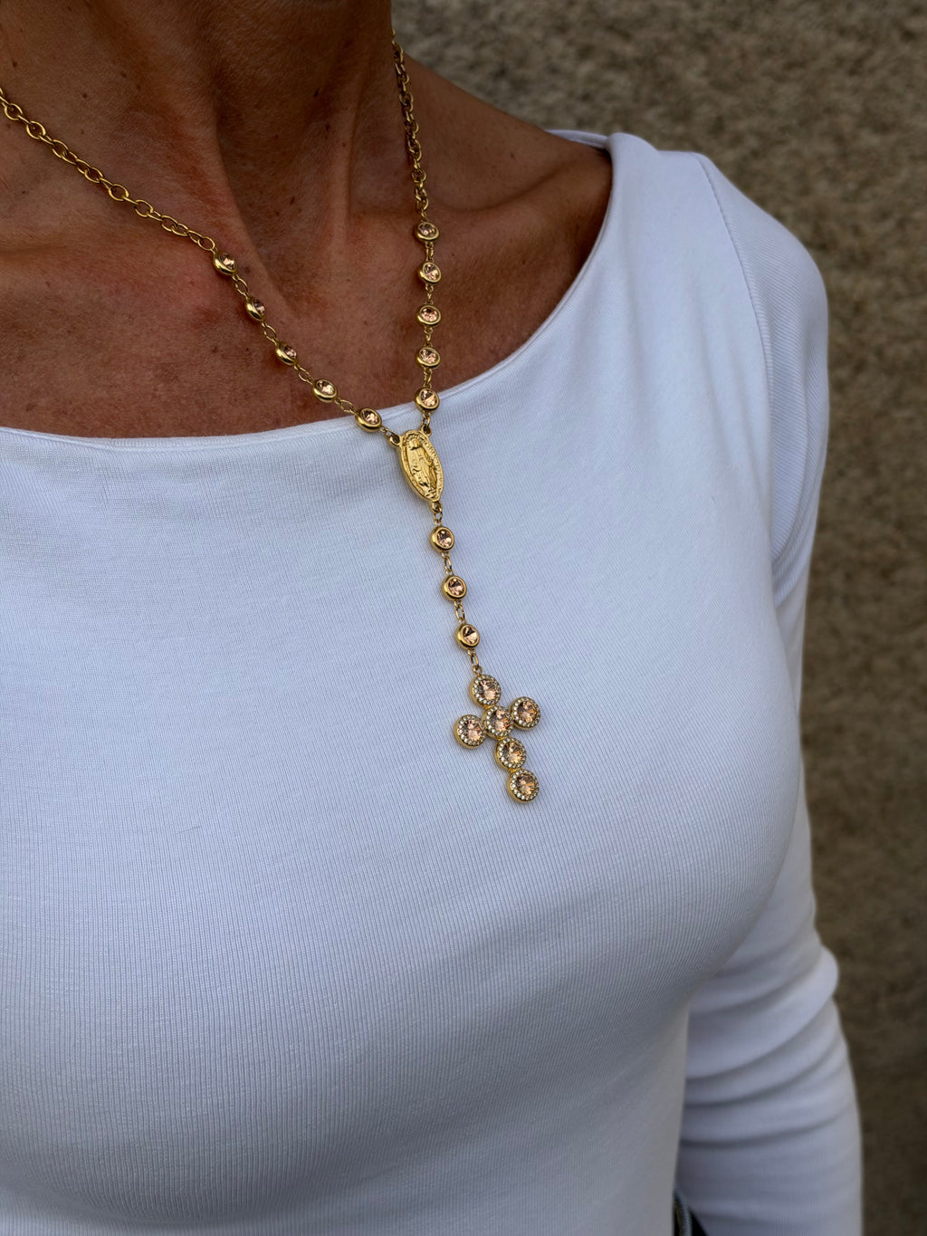 Collana GEM ROSARY - Rosario Punto Luce
