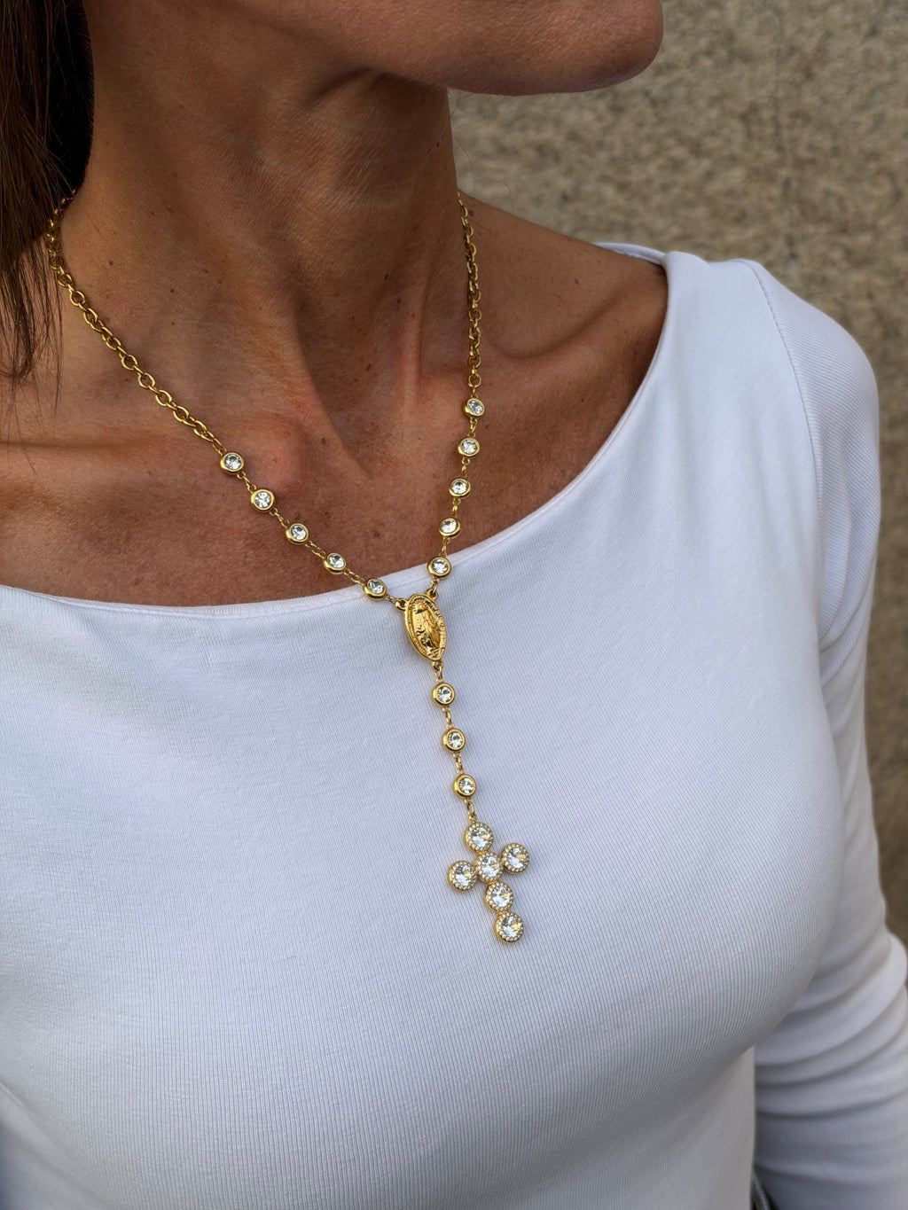 Collana GEM ROSARY - Rosario Punto Luce
