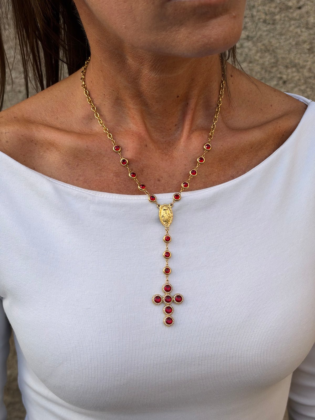 Collana GEM ROSARY - Rosario Punto Luce