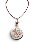Collana Grafica Coralli - Perla di Fiume e Pasta di Corallo Bamboo