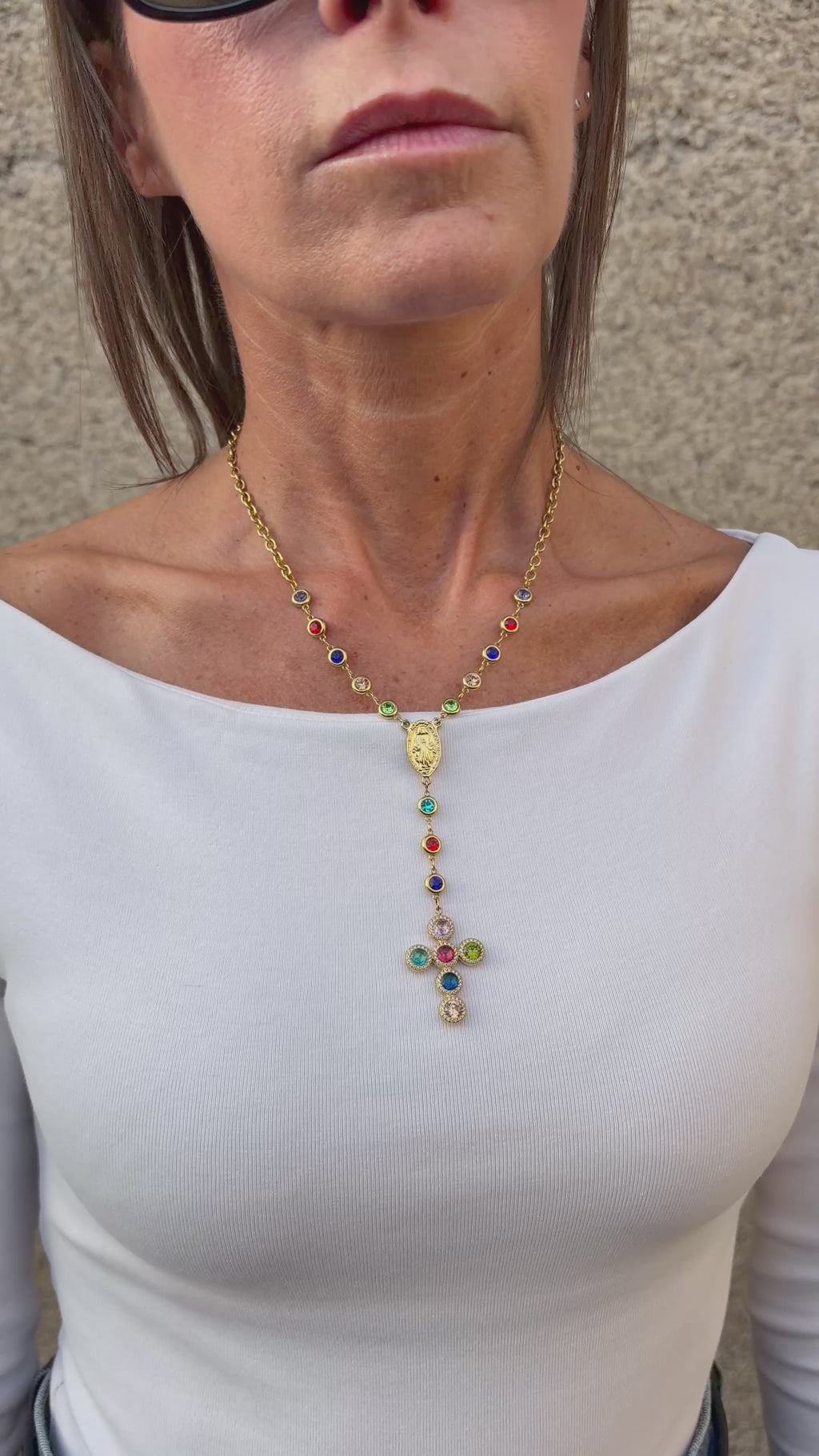 Collana GEM ROSARY - Rosario Punto Luce